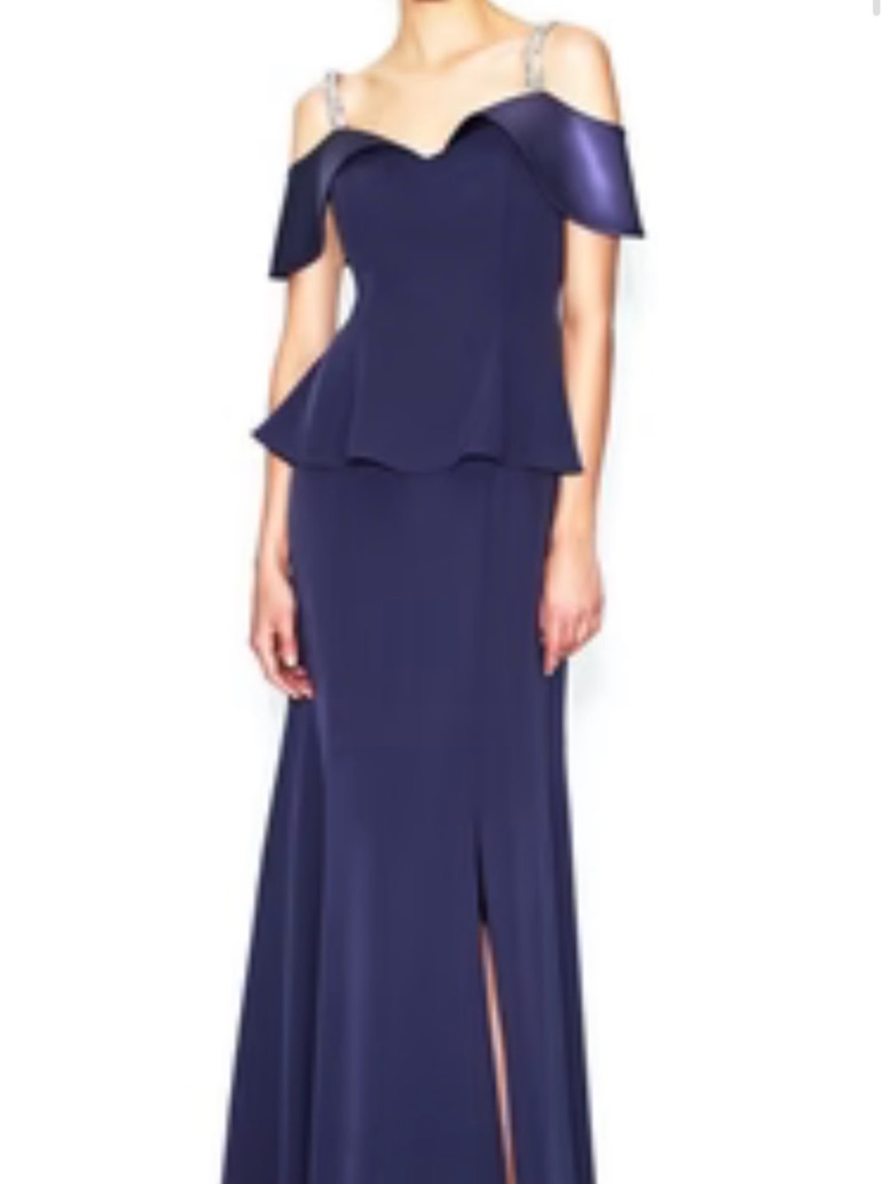 Women’s Purple Peplum Wedding Dress